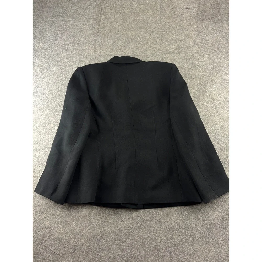 Uniform John Paul Richard Black Blazer Jacket Petite 8P 3 Button Professional